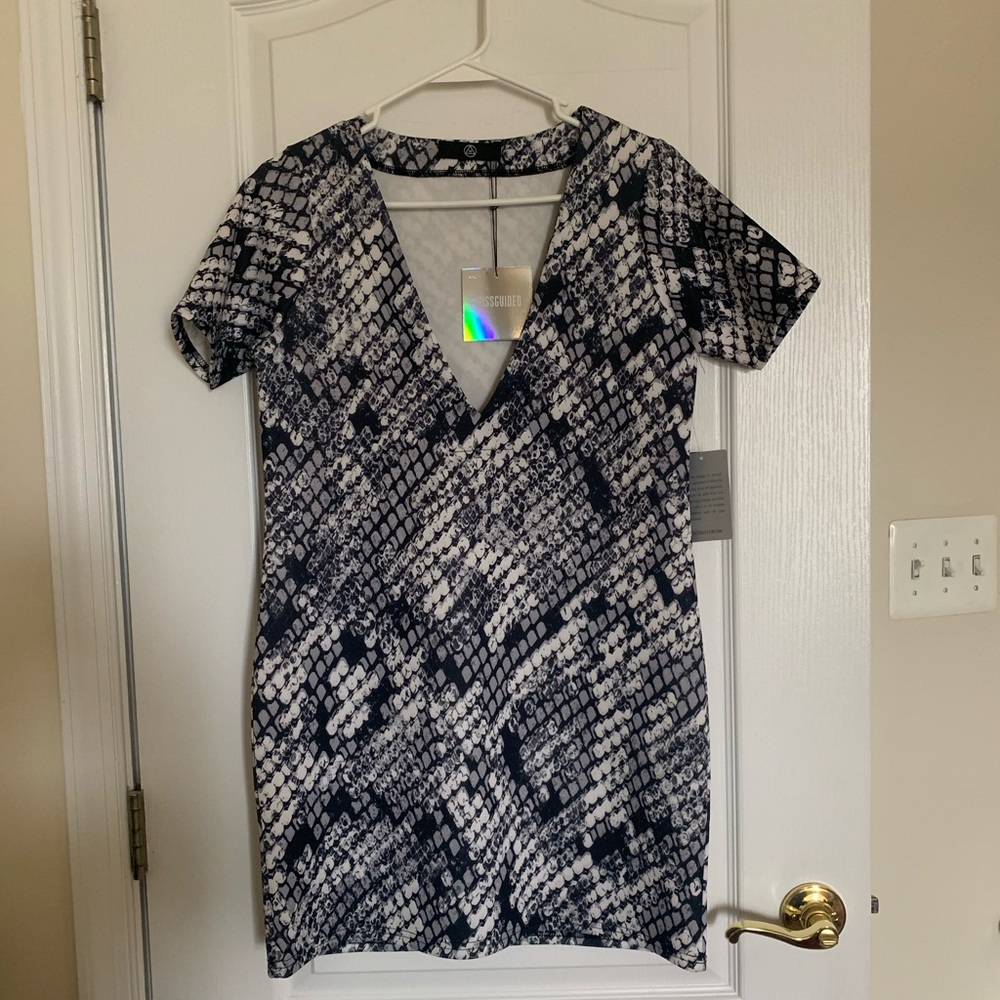 Missguided snakeskin python minidress 4 $52